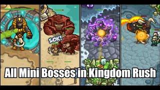 All MINI BOSSES in Kingdom Rush Series #kingdomrush #game #strategy #boss #towerdefence #applearcade