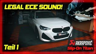 LEGAL AKRAPOVIC titanium exhaust system SLIPON suitable for BMW M240i G42 #b58 ECE