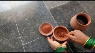 செம்மண் கோலம் | How to prepare wet Semman Powder