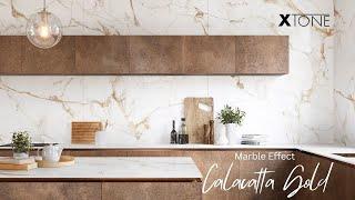 Unveil the everlasting luxury of Porcelanosa Xtone Calacatta Gold Worktops