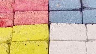 4shades of gym chalk ASMR satisfying crush#asmr #satisfying #oddlysatisfy #trending #oddly