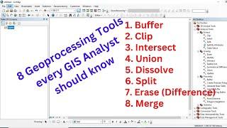 Working with Geoprocessing Tools in ArcGIS software