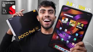 POCO PAD 5G NEW Budget Gaming TabletSnapdragon 7s Gen2, 10000mAh Battery Under ₹20K