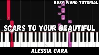 Alessia Cara - Scars To Your Beautiful (Easy Piano Tutorial)