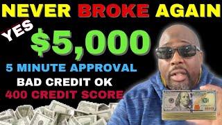 Easiest $5000 Green Dollar Loans for Bad Credit Reviews!  Best Green Dollar Loans no credit check