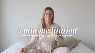 5 Minute Meditation for Relaxing Your Nervous System