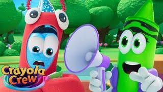 Directing a Monster Movie with a ..... LOBSTER?! | @CrayolaCrewOfficial | Fun Cartoons for Kids