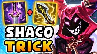 MY MOST EVIL SHACO TRICK YET (crit build is 100% not fair)