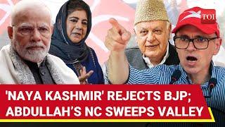 BJP Fails To Open Account In 'Naya Kashmir'; NC Wins Big, PDP Decimated | J&K Election