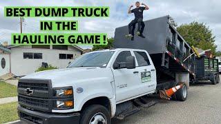 Best Dump Truck In The Junk Removal And Hauling Game! Chevrolet Silverado 5500 HD Diesel Review!