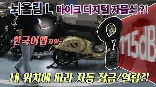 신상 디지털 오토바이 자물쇠 리뷰:  뇌울림 L