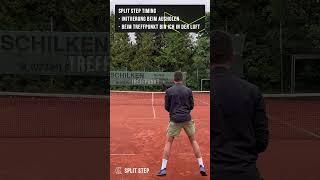 Splitstep vor jedem Schlag | Tennis Mastery