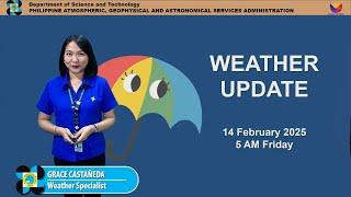 Public Weather Forecast issued at 5AM | February 14, 2025 - Friday