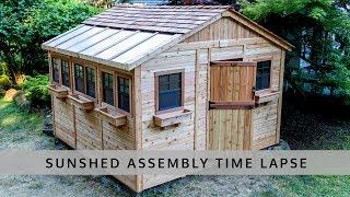 12x12 Cedar Sunshed Kit Time-Lapse - Outdoor Living Today