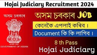 Hojai Judiciary Recruitment 2024 | Assam New Job