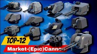 Top 12 Tier-3 Best Epic Cannon (Market) in Modern warships 2024 #modernwarships