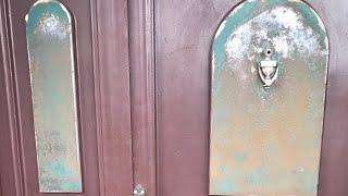 How to paint rusted and chipped, metal door panels #DIY #Tutorial
