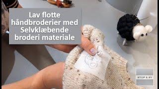 Lav flotte håndbroderier med Selvklæbende broderi materiale