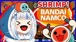 Official Bandai Namco Shrimps and Roasts Gura on Stream【Gawr Gura / HololiveEN】