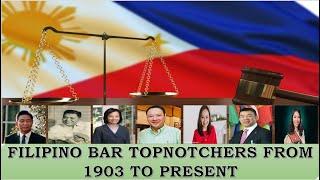 FILIPINO BAR TOPNOTCHERS FROM 1903 TO PRESENT | STATSPH VIDEOS