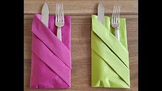 how to fold napkins