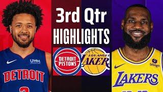 Los Angeles Lakers vs. Detroit Pistons 3rd QTR Full Highlights - Nov 4 - 2024 NBA Highlights