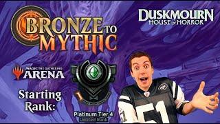  Bronze To Mythic: Episode 8 - Starting Rank: Platinum 4 - MTG Arena:  Duskmourn: House Of Horror