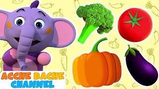 Vegetable Song  Nursery Rhymes By Acche Bache Channel