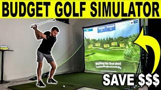 Budget Golf Simulator! DIY Build + Fast & Easy Setup! (Works with R10, SkyTrak, MLM2Pro, & More)