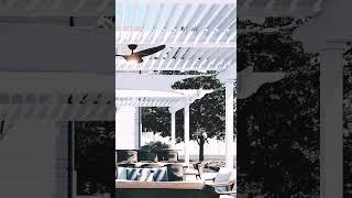 Classic Design Pergola with Smart Open and Closing Roof by Breslow Home Design