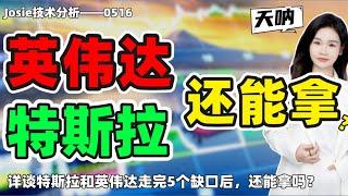股票|美股|美股分析|详谈特斯拉和英伟达走完5个缺口后，还能拿吗？哪些关键价格需要注意？#TSLA#NVDA