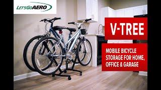 V-Tree Mobile Bicycle Storage Stands for Home, Office & Garage