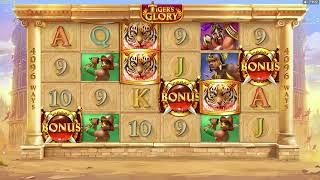 Tiger's Glory Quickspin Slot Game - 3 scatters hit, free spins feature gameplay + mega win