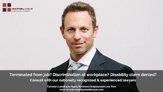 Wrongfully fired from work? Harrassed? Bullied? Discriminated? Consult an Employment Lawyer