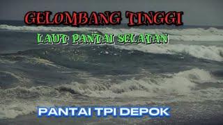  Gelombang tinggi Laut Pantai Selatan Pantai Tempat Pelelangan Ikan ( TPI ) Pantai depok Bantul.