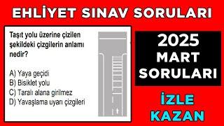 Ehliyet Sınav Soruları 2025 | Mart Çıkmış MEB Ehliyet Sorularını Çöz