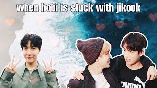 When Hobi is stuck with Jikook (RE-UPLOAD)