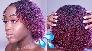 I tried the "wet look" on my TYPE 4 NATURAL HAIR || QueenKee