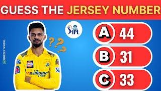 Guess The JERSEY NUMBER of IPL Cricket Players | Cricket Quiz #ipl