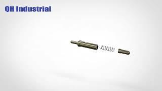 Round type electrical magnetic pogo pin connector