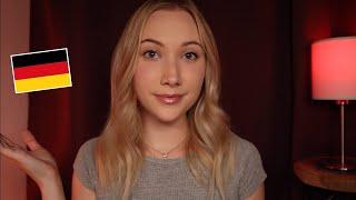 ASMR In German | Writing & Repeating Basic Words & Phrases 