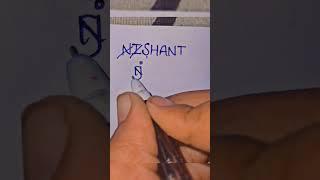 writing Nishant name. Comment your name.#logo #logodesign #name #namelogodesign #design #shorts