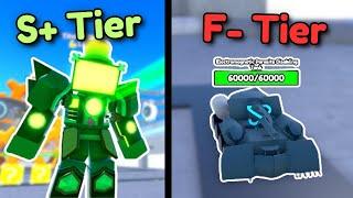 I Ranked Every Spawner Tower In Toilet Tower Defense!