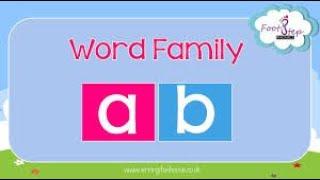 PHONETICS THREE LETTER WORDS "ab" FAMILY SESSION 7