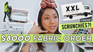 $8000 ONLINE FABRIC HAUL | Where I Buy & Order Fabric For My Biz  Handmade XXL Scrunchie Shop 