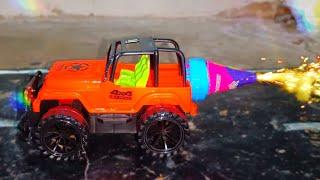 4X4 off-road Jeep rocket speed fire cracker experiment | NP games