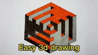 3d easy drawing. besarty77