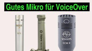 Rode NT5, Oktava MK 012-01, Schoeps CCM4 und Invotone CM 610 Pro | Vergleich für VoiceOver