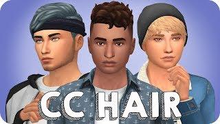 MY MAXIS MATCH HAIR COLLECTION FOR GUYS | Sims 4 Custom Content Showcase & LINKS