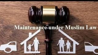 Maintenance of wife and children under Muslim personal in Urdu /hindi